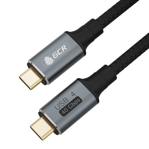 GCR Кабель USB4 TypeC, 1.0m, черный, 100W, 40Gbps, 8K60Hz, GCR-54619 Greenconnect GCR-54619