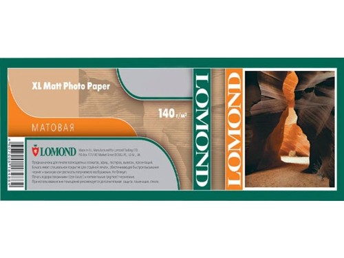 Бумага широкоформатная с покрытием LOMOND матовая 914мм х 30м  140 г/м2  втулка 2"/50,8мм