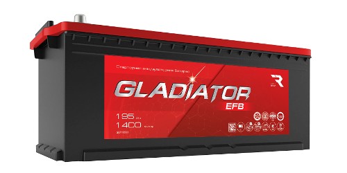 Аккумулятор GLADIATOR EFB 6СТ-195L(4)