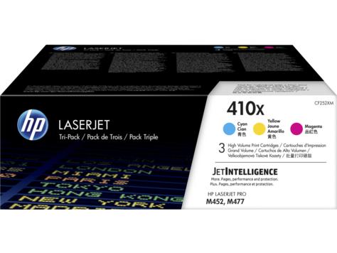 Картридж HP 410X CYM 3-Pack LJ Toner , голубой + пурпурный + желтый (набор из 3 шт. х 5000 стр.) CF252XM