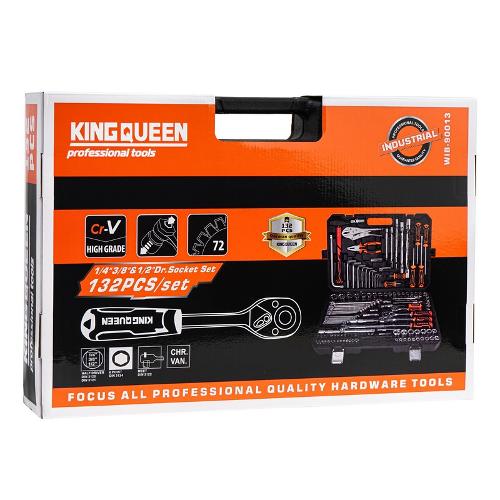 Набор инструментов KINGQUEEN 132 пред, 72 зуба, WIB-90013