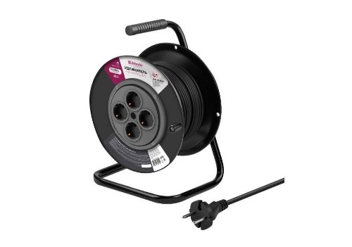Defender Удлинитель на катушке ExtR2G-01-50 6А, 50м, без заземления