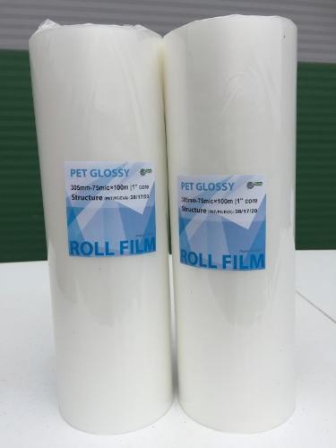 Пленка для ламинирования рулонная 635мм х 100м, 75 мкм, 25мм глянец