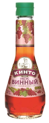 Уксус Кинто винный из красного вина 6проц. с/б 250мл