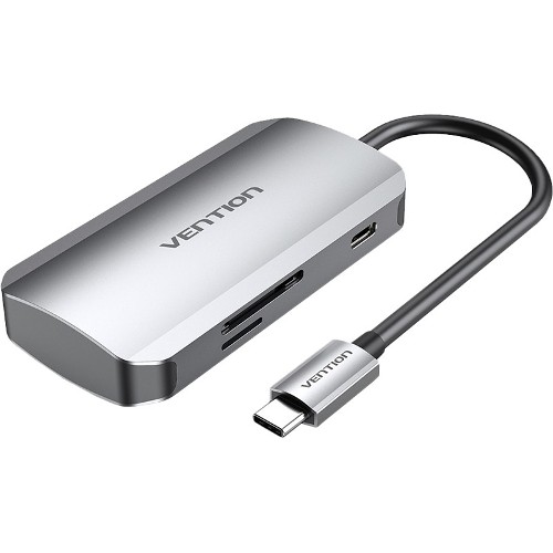 Мультифункциональный хаб Vention USB-C > USB 3.0x3/SD/TF/PD Vention TNHHB