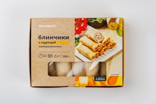 Блинчики с курицей, зам., 380 г