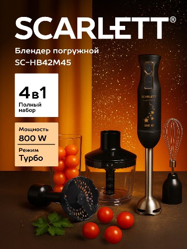 Кухонный процессор-блендер SCARLETT SC-HB 42 M45 Gold Stars