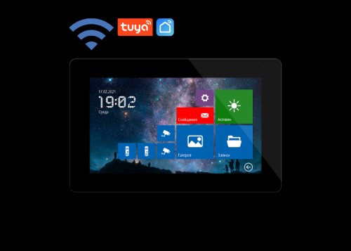 Novicam FREEDOM 7 FHD WIFI NIGHT Full HD видеодомофон с сенсорным дисплеем 7", записью и переадресацией вызова на смартфон Версия: 4478