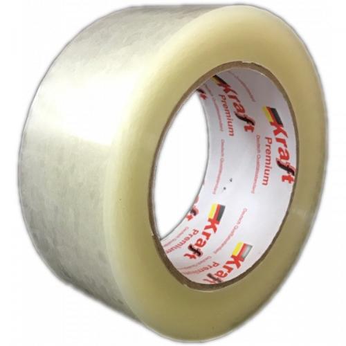 Клейкая лента упаковочная 48 мм x 60 м, прозрачная, толщина 45 мкм