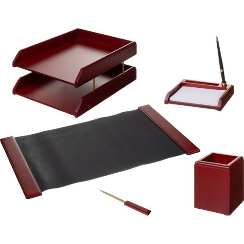 Настольный набор для руководителя M5C-10A, 5 предметов, красное дерево Настольный набор для руководителя M5C-10A, 5 предметов, красное дерево
