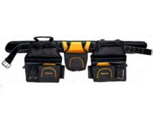 Пояс монтажника 2 подвесных подсумка, 20 карманов, 2 петли, KRAFTOOL 38742