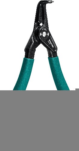 ЗУБР 170 мм, изогнутые губки, внешний съемник стопорных колец, Профессионал (22821-4)