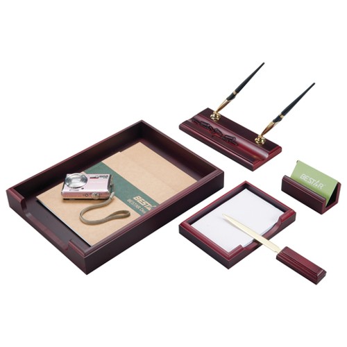 Настольный набор для руководителя BESTAR "Neptun", 5 предметов, лоток, красное дерево, 236370 Настольный набор для руководителя BESTAR "Neptun", 5 предметов, лоток, красное дерево, 236370