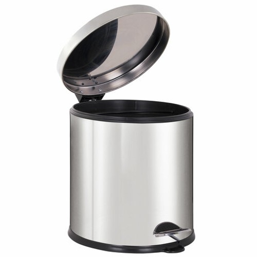 Ведро для мусора с педалью LAIMA "Classic Plus", 20 литров, зеркальное, Турция, 608114