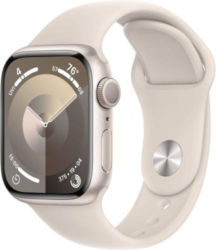Смарт-часы Apple Watch Series 9 A2978 41мм OLED корп.сияющ.зв.(MR8U3ZP/A)
