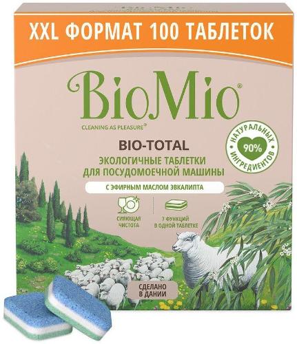 Таблетки для ПММ BioMio BIO-TOTAL с эфирным маслом эвкалипта 100шт/уп