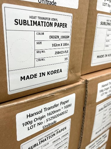 HANSOL ORIGIN, бумага сублимационная, 100г, 1,62м HANSOL ORIGIN, бумага сублимационная, 100г, 1,62м