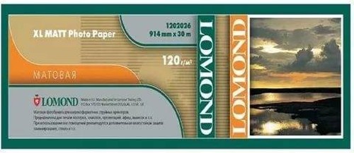 Бумага LOMOND для САПР и ГИС, матовая 914мм х 30м 120 г/м2 втулка 2"/50,8мм Бумага LOMOND для САПР и ГИС, матовая 914мм х 30м 120 г/м2 втулка 2"/50,8мм