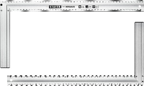 STAYER 500 мм, жесткий столярный угольник, Professional (3432-50)