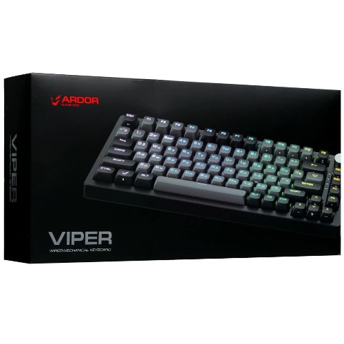 Клавиатура проводная ARDOR GAMING Viper, Gateron Magnetic, черный, AG-ZD-VI83GY-B-HS-MS-GM-DS