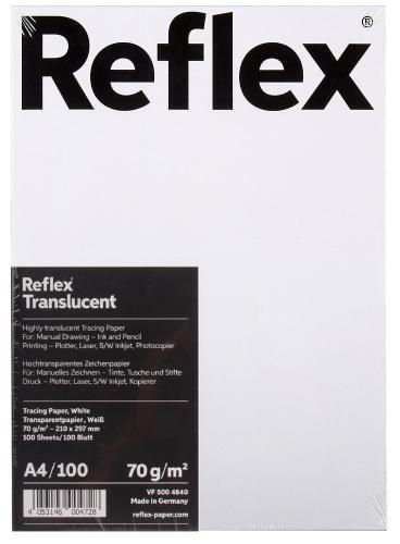 Калька Reflex (А4,70г) пачка 100л (R17118)
