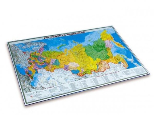 Коврик на стол "Россия" 380x590 мм цветной