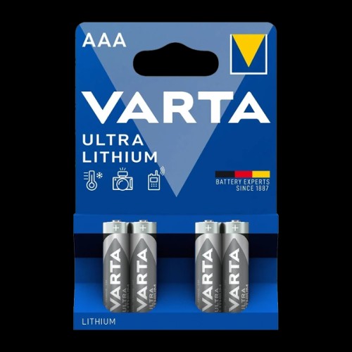 Батарейка Varta ULTRA FR03 AAA BL4 Lithium 1.5V (6103) (4/40/200) VARTA 06103301404 Батарейка Varta ULTRA FR03 AAA BL4 Lithium 1.5V (6103) (4/40/200) VARTA 06103301404
