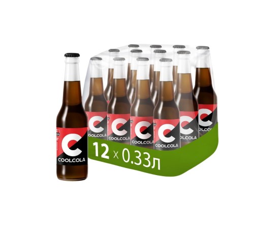 Напиток Cool Cola Zero сильногаз. ст/б 0,33л 12шт/уп