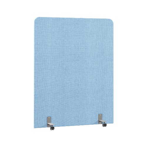 Акустическая перегородка на роликовых опорах RAND Acoustic RA.R-140/180, голубой, 1400х28х1800 мм