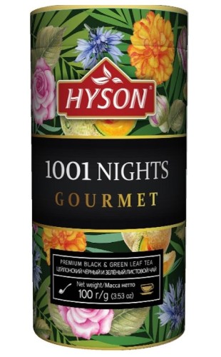 Чай Hyson Gourmet 1001 ночь черный и зеленый, 100г