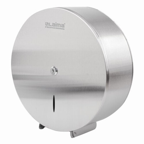 Диспенсер для туалетной бумаги LAIMA PROFESSIONAL INOX, 605700 (Система T1) БОЛЬШОЙ, нержавеющая сталь, матовый