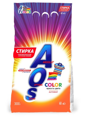 Порошок стиральный AOS Color 3кг автомат