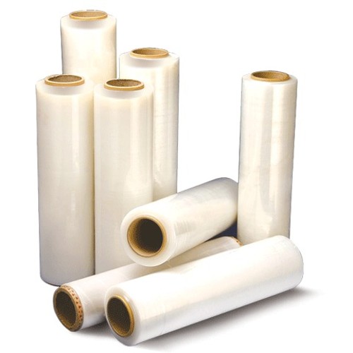 Стрейч-пленка для ручной упаковки 50 см х 256 м, 17 мкм, 2 кг - нетто, ПЕРВИЧНОЕ СЫРЬЕ, растяжение 300%