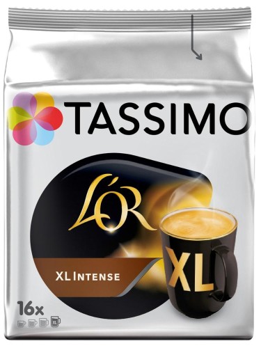 Кофе в капсулах Tassimo L'OR XL Intense нат.жар.мол., 16кап/уп