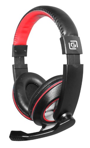 Гарнитура для ПК Oklick HS-L390G DRAGON черный/красный 1.8м (JD-728S)