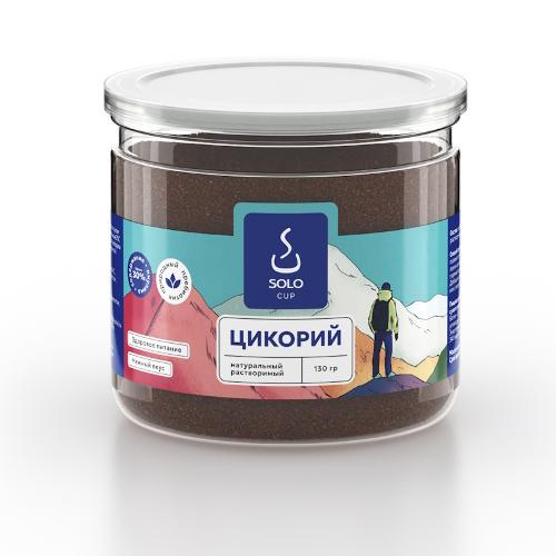 Цикорий натуральный растворимый в ПЭТ банке, SOLOCUP, 130 г Кононец