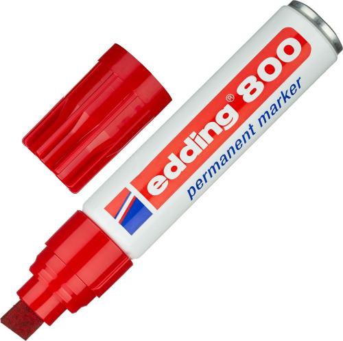 Маркер перманентный EDDING 800/2 красный 4-12 мм скошенный наконеч