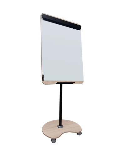 Флипчарт 100х70 см трансформер, на роликах, дерево, магнитно-маркерный, boardSYS Business Wood