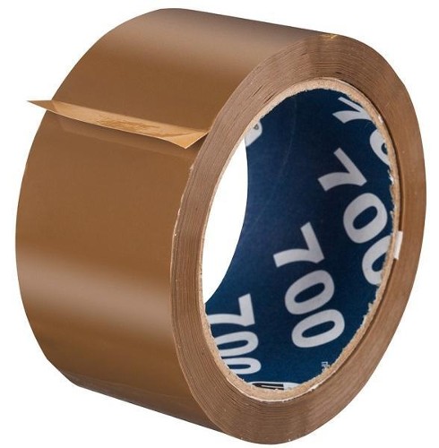 Клейкая лента упаковочная Unibob 700 50 мм х 66 м коричневый