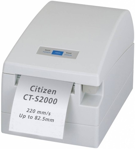 Термопринтер чеков Citizen CT-S2000 белый USB
