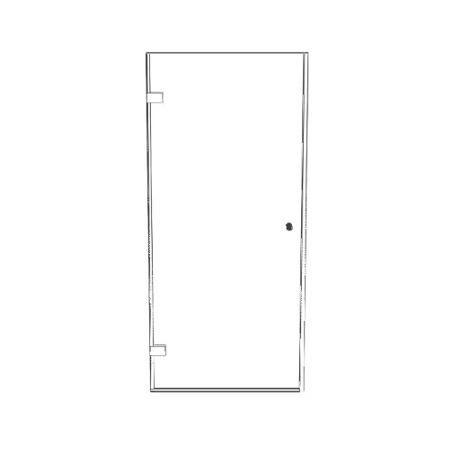 Дверь распашная в душевую PDR2.2 610х1970