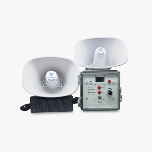 Отпугиватель птиц биоакустический Биозвук Квадро с 2 динамиками промышленный с дистанционным управлением Отпугиватель птиц биоакустический Биозвук Квадро с 2 динамиками промышленный с дистанционным управлением