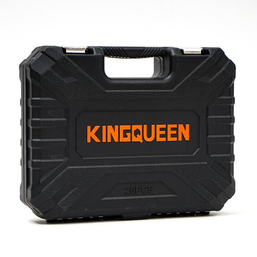 Набор ударных удлиненных головок KINGQUEEN 20 пред, 8-32 мм, 1/2 DR, WIB-403