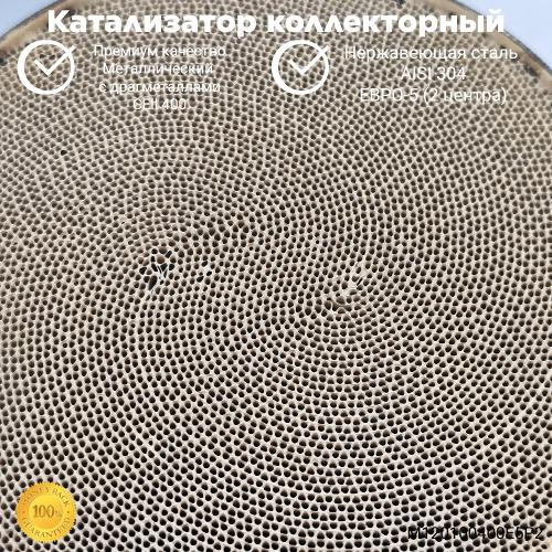 Полированный премиум катализатор Euro-5 120x100 (2 центра) 400 cell