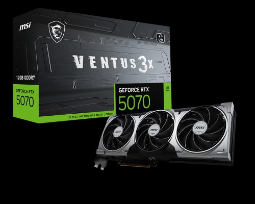 Видеокарта MSI GeForce RTX 5070 12G VENTUS 3X