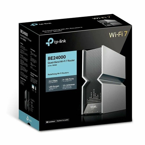 Wi-Fi роутер TP-Link Archer BE900 BE24000 WiFi 7, с 10 Gigabit Ethernet RJ45