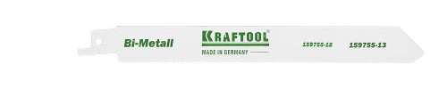 KRAFTOOL S922EF, по металлу, Bi-Met,шаг 1.4 мм, 130 мм, полотно для сабельной пилы (159755-13)