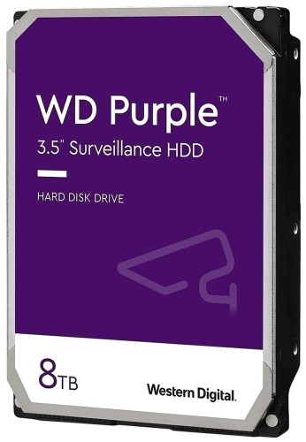 Жесткий диск WD SATA-III 8Tb WD84PURZ Surveillance Purple(5640rpm)128Mb 3.5