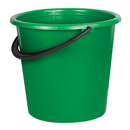 Ведро хозяйственное 603895, 10 л, без крышки, пластиковое, хозяйственное, УСИЛЕННОЕ, цвет ассорти, мерная шкала