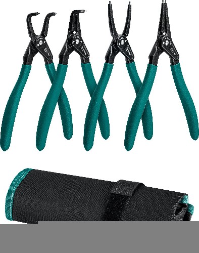 KRAFTOOL 4 шт, 180 мм, съемник стопорных колец (22812-H4)